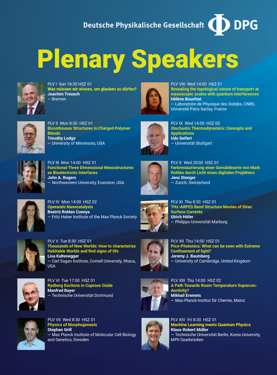 Plenarsprecher Plenarsprecher